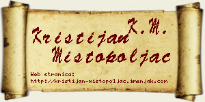 Kristijan Mistopoljac vizit kartica